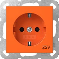 Gira SCHUKO-Steckdose SH ZSV Orange 4453109
