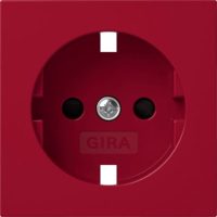 Gira Abd. SCHUKO-Steckdose SH System 55 Rot 4984108