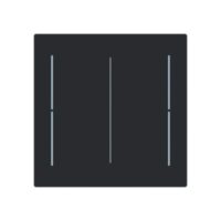 Busch-Jaeger Tastwippe KNX free@home schwarz Busch-art linear LFW/A.2.70.11-45m Kunststoff