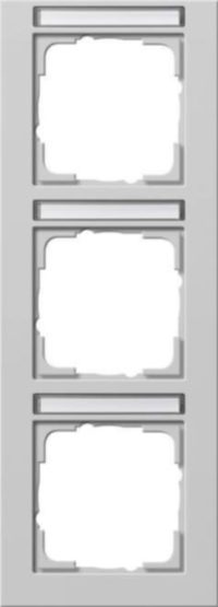 Gira Abdeckrahmen 3-f. senkr.BSF grau 110337