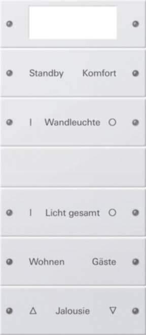 Gira Gira Wippenset 5-fach beschriftbar Sys 55 reinweiß 221503