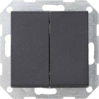 Gira Tastschalter anthrazit 2f.Wechselschalter 286128