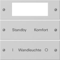 Gira Wippenset 2-f. Plus beschr.gr lackiert 2212015