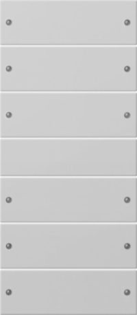 Gira Wippenset 6-f. 3+3 grau lackiert 2186015