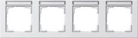 Gira Abdeckrahmen 4f.reinweiß waagerecht, bruchsi. 109429