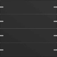 Gira Wippenset 4-fach für den Tastsensor 4, aluminium schwarz matt, 5024905