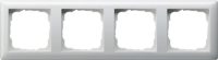 Gira Abdeckrahmen 4fach reinweiß-glänzend bruchsicher 021403