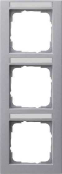 Gira Abdeckrahmen 3fach Alu senkrecht,bruchsi. 110325