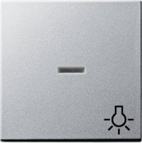 Gira Wippe Licht alu m.Fenster,System55 067426