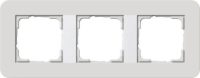 Gira Abdeckrahmen 3fach Hellgrau/Reinweiß 0213411