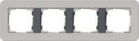 Gira Abdeckrahmen 4fach Grau/Anthrazit 0214422