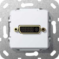 Gira DVI Gender Changer Einsatz reinweiß 564403