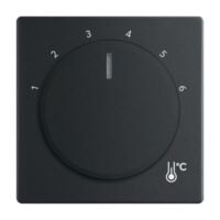 Busch-Jaeger Zentralplatte Raumtemp schwarz 1794 R-885 matt diverse Symbole