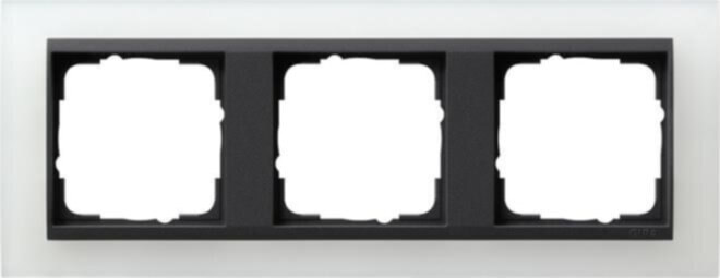 Gira Gira Abdeckrahmen 3f.opak ws m.anth.ZL, Event 021324