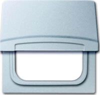 Busch-Jaeger Zwischenring mit Klappdecke Aluminium-Silber 2118 GK-33