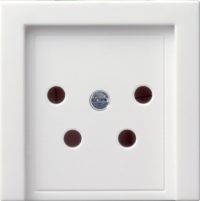 Gira Zentraleinsatz reinweiß-glänzend f.PTT-Steckdose 027903