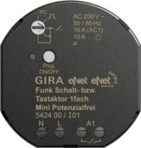 Gira Funk Schalt-/Tastaktor Mini 1fach pot.frei 542400