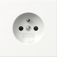 GIRA 448570 Steckd.Erdstift +SH Flächenschalter Reinweiß