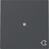 Bild vom Produkt: GIRA 329128 Wippe Kontrollfenster+Symbol Steckdose System 55 Anthrazit