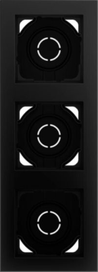 Gira AP-Gehäuse 3fach Rahmen schwarz matt 106309