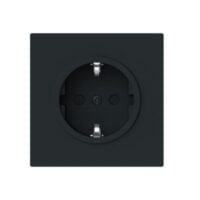 Busch-Jaeger Steckdose 1-fach schwarz matt Unterputz mit BS 20 EUCRB-45M IP20