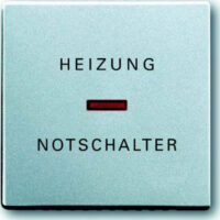 Busch-Jaeger Wippe Aluminium-Silber Heizung-Notschalter 1789 H-83