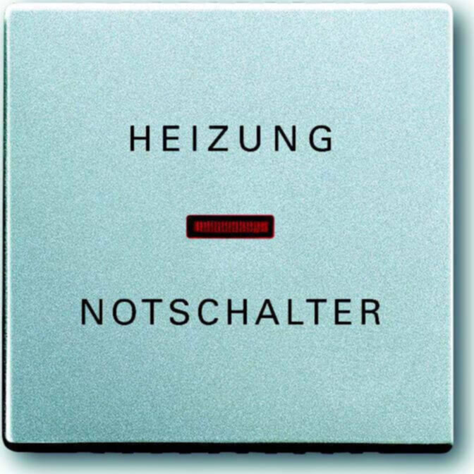 Busch-Jaeger Busch-Jaeger Wippe Aluminium-Silber Heizung-Notschalter 1789 H-83