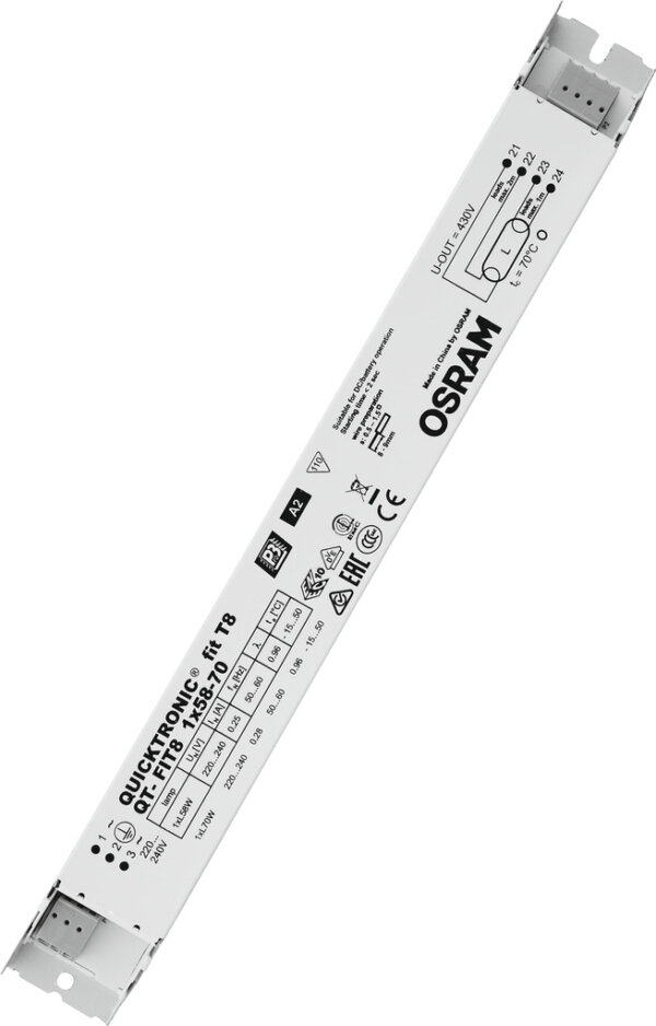 Osram QT-FIT8 1x58-70W 220-240V UNV1 280x30x28 QUICKTRONIC Vorschaltgerät