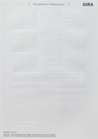 Gira Beschriftungsbogen 51,2 x 7mm 145500