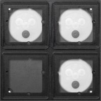 Gira Gehäuse 2x 2-fach flächenbündig 551800