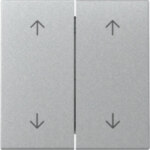 Gira 329726 Wippe 2-fach Pfeile System 55 Farbe Aluminium