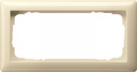 Gira Rahmen 2f.cremeweiß-glänzend o. Mittelsteg 100201