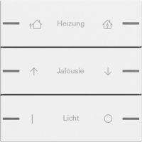 Gira Wippenset 3-fach indiv. Tastsensor Reinweiß 576327