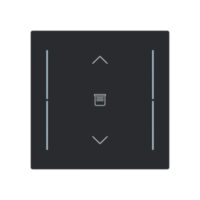 Busch-Jaeger Tastwippe KNX free@home schwarz Busch-art linear LFJW/A.1.70.11-45m Kunststoff
