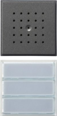 Gira Türstation 3-fach, Unterputzmontage, anthrazit, 126167