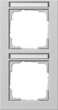 Gira Abdeckrahmen 2-f. senkr.BSF grau 110237