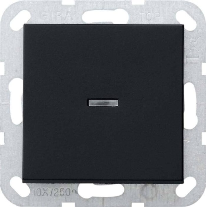 Gira Taster schwarz Kontrolle,Aus 2-p 0122005 – Bild 1
