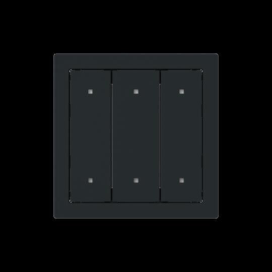 Busch-Jaeger Busch-Jaeger Wippe 3-teilig Schalter schwarz matt 2570-30-45M
