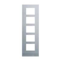 Busch-Jaeger Frontplatte 5-fach weiß Aluminium 41395CF-W-03 135x421x20,5mm
