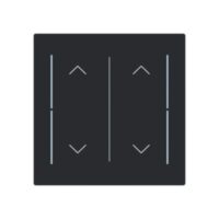 Busch-Jaeger Tastwippe KNX free@home schwarz Busch-art linear LFAW/A.2.70.11-45m Kunststoff