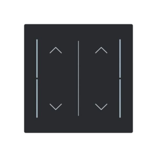Busch-Jaeger Busch-Jaeger Tastwippe KNX free@home schwarz Busch-art linear LFAW/A.2.70.11-45m Kunststoff