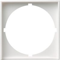 Gira Zentralplatte reinweiß-glänzend z.Interg.50x50 rund 028103