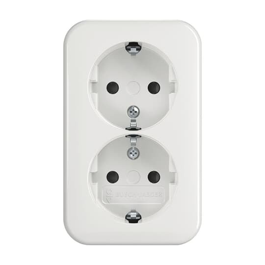Busch-Jaeger Busch-Jaeger SCHUKO-Doppelsteckdose EBS 202 EAPB/11W