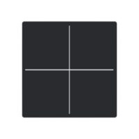 Busch-Jaeger Tastwippe KNX free@home schwarz LFW/A.4.63.11-885 Kunststoff Thermopl 4-fach