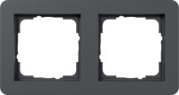 GIRA 0212152 Abdeckrahmen 2fach Gira E1 Anthrazit