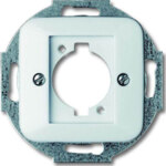 Busch-Jaeger Zentralscheibe alpinweiß Neutrik/XLR 2553-214