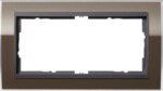 Gira Abdeckungrahmen 2-fach ohne MS anthr Event Klar br 1002768