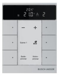 Busch-Jaeger HVAC-Slave-Gerät 6-fach, BE, Aluminium-Silber SBS/U6.0.11-83