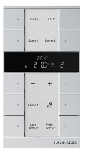 Busch-Jaeger Busch-Jaeger HVAC-Slave-Gerät 10-fach, BE, Aluminium-Silber SBS/U10.0.11-83