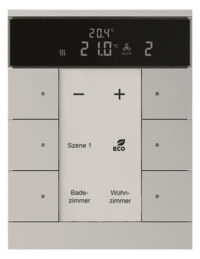Busch-Jaeger HVAC-Gerät 6-fach, BE, Aluminium-Silber SBR/U6.0.11-83